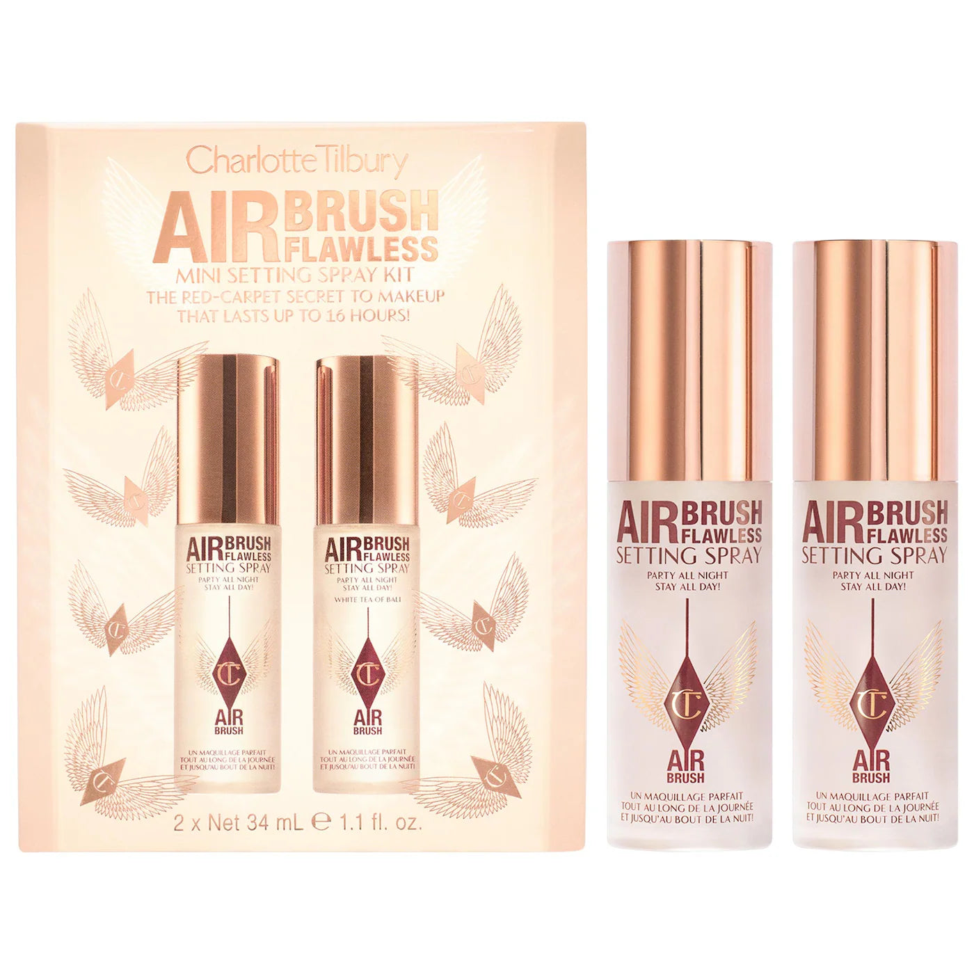 Sobre pedido: Charlotte Tilbury Mini Airbrush Flawless Setting Spray Duo Gift Set
